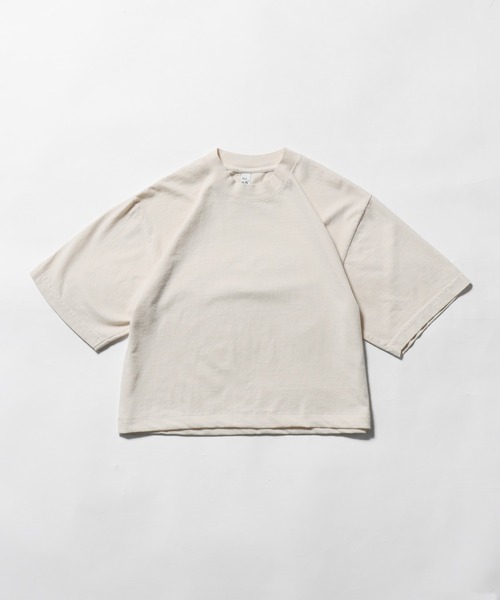 realsyndrome(リアルシンドローム)の「LOS ANGELES APPAREL/ロサンゼルスアパレル 6.5OZ GARMENT DYE CREW NECK CROPPED TEE クロップドTシャツ 秋物 秋服 2026年秋冬(Tシャツ/カットソー・レディース・ベージュ/グリーン/ダークブラウン・L/S)」の21枚目の写真
