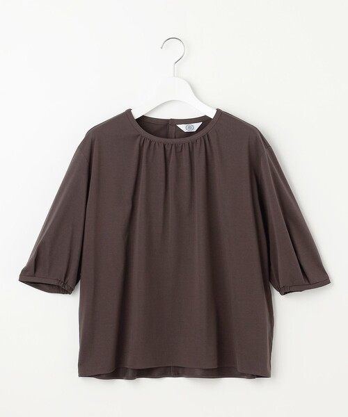 J.PRESS Ladies(J.プレス レディス)の「【洗える】ブラウスライクジャージー カットソー(Tシャツ/カットソー・レディース・ピンク系/ライトグレー系/ブラウン系/ダルブルー系・SMALL)」の11枚目の写真