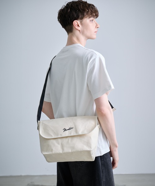 03awナンバーナインニットサコッシュバッグnumbernineショルダー NUMBER (N)INE（ナンバーナイン） NOWHERE MAN期 アンゴラニット