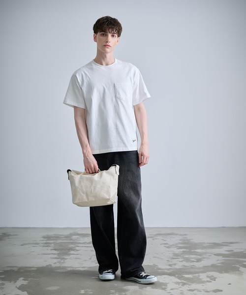 NUMBER (N)INE（ナンバーナイン）の「【NUMBER(N)INE/ナンバーナイン】CANVAS 2WAY SHOULDER BAG（S）/2WAYショルダーバッグSサイズ（ショルダーバッグ・メンズ・ブラック/ホワイト・FREE）」の8枚目の写真