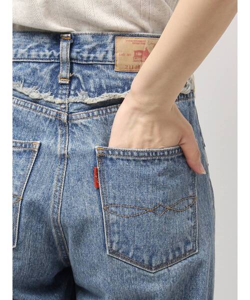 Ungrid(アングリッド)の「ウエストデザインリメイクデニム(デニムパンツ・レディース・ブルー・26inch/25inch/24inch)」の14枚目の写真