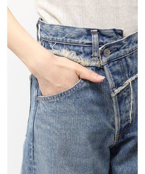 Ungrid(アングリッド)の「ウエストデザインリメイクデニム(デニムパンツ・レディース・ブルー・26inch/25inch/24inch)」の15枚目の写真