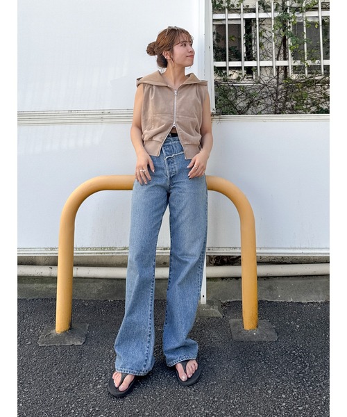 Ungrid(アングリッド)の「ウエストデザインリメイクデニム(デニムパンツ・レディース・ブルー・26inch/25inch/24inch)」の20枚目の写真