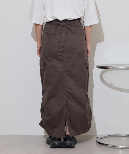 atONE(アットワン)の「ツイルカーゴスカート(スカート・レディース・ブラック/カーキ/チャコールグレー・L/M/LL)」の18枚目の写真