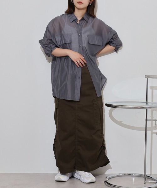 atONE(アットワン)の「ツイルカーゴスカート(スカート・レディース・ブラック/カーキ/チャコールグレー・L/M/LL)」の15枚目の写真