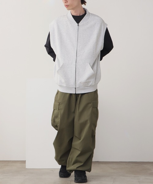 FOG ESSENTIALS（エフオージーエッセンシャルズ）の「FOG ESSENTIALS/エッセンシャルズ FULL ZIP SS SWEAT VEST ベスト メンズ 夏物 夏服（ベスト・メンズ・ヘザーグレー/タン・XL/L/M/S）」の18枚目の写真