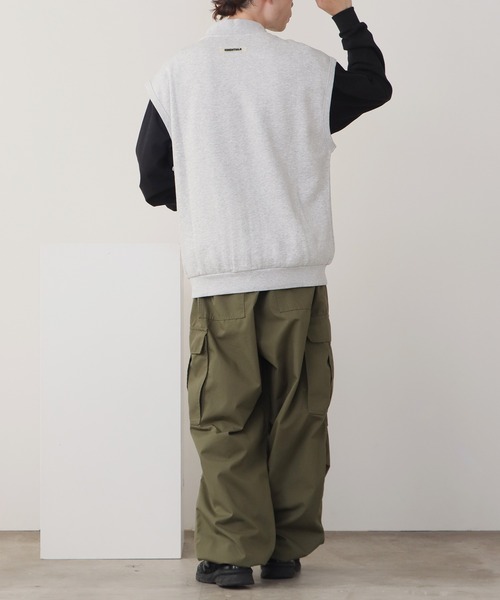 FOG ESSENTIALS（エフオージーエッセンシャルズ）の「FOG ESSENTIALS/エッセンシャルズ FULL ZIP SS SWEAT VEST ベスト メンズ 夏物 夏服（ベスト・メンズ・ヘザーグレー/タン・XL/L/M/S）」の19枚目の写真