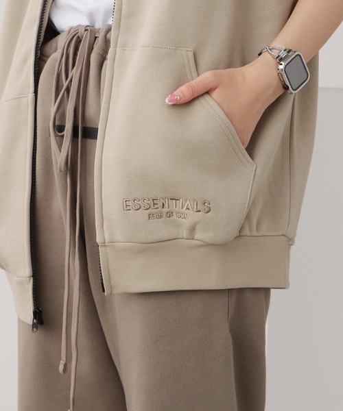 FOG ESSENTIALS（エフオージーエッセンシャルズ）の「FOG ESSENTIALS/エッセンシャルズ FULL ZIP SS SWEAT VEST ベスト メンズ 夏物 夏服（ベスト・メンズ・ヘザーグレー/タン・XL/L/M/S）」の12枚目の写真