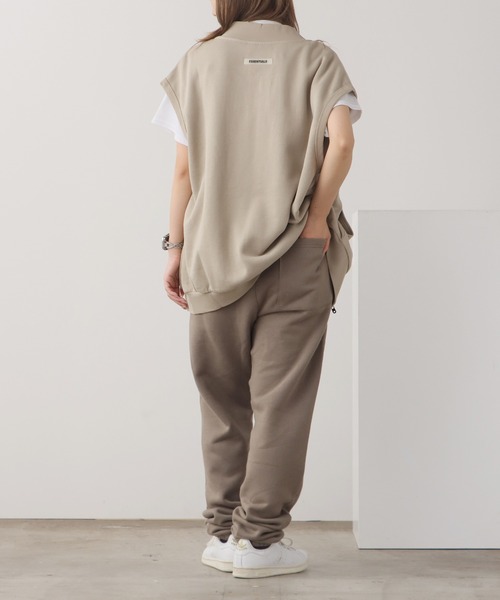 FOG ESSENTIALS（エフオージーエッセンシャルズ）の「FOG ESSENTIALS/エッセンシャルズ FULL ZIP SS SWEAT VEST ベスト メンズ 夏物 夏服（ベスト・メンズ・ヘザーグレー/タン・XL/L/M/S）」の15枚目の写真