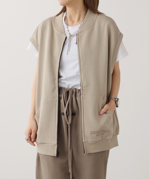FOG ESSENTIALS（エフオージーエッセンシャルズ）の「FOG ESSENTIALS/エッセンシャルズ FULL ZIP SS SWEAT VEST ベスト メンズ 夏物 夏服（ベスト・メンズ・ヘザーグレー/タン・XL/L/M/S）」の13枚目の写真
