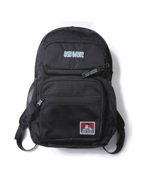 BEN DAVIS(ベンデイビス)の「BEN DAVIS ベンデイビス CLASS DAYPACK BDW-8306(バックパック/リュック・レディース・ブラック×ホワイト/ブラック×レッド/ブラック×グリーン・FREE)」の3枚目の写真