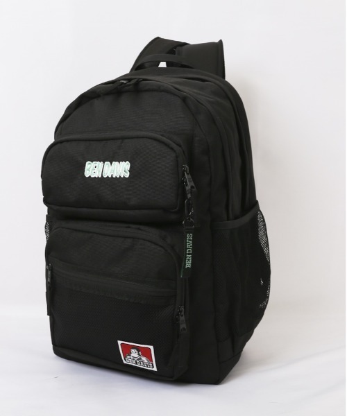 BEN DAVIS(ベンデイビス)の「BEN DAVIS ベンデイビス CLASS DAYPACK BDW-8306(バックパック/リュック・レディース・ブラック×ホワイト/ブラック×レッド/ブラック×グリーン・FREE)」の5枚目の写真