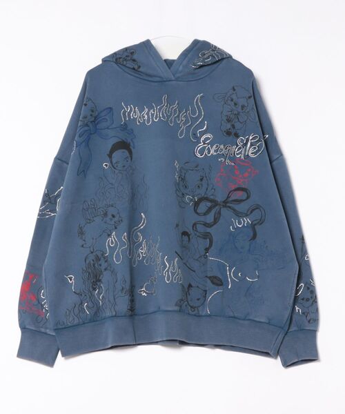 Desigual×Maria Escote】フロント&バックデザインフーディー