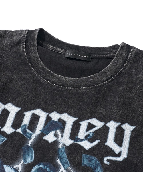 TETE HOMME（テットオム）の「展開店舗限定 グラフィックプリントTシャツ（Tシャツ/カットソー・メンズ・ブラック系5/ブラック系1/ブラック系3/ブラック系2/ブラック系4・MEDIUM/LARGE）」の15枚目の写真