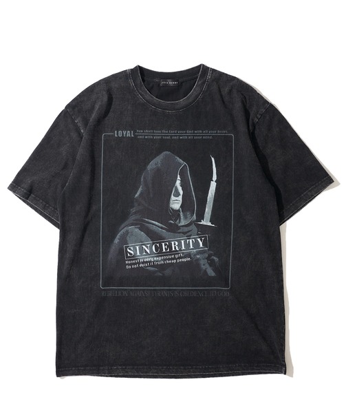 TETE HOMME（テットオム）の「展開店舗限定 グラフィックプリントTシャツ（Tシャツ/カットソー・メンズ・ブラック系5/ブラック系1/ブラック系3/ブラック系2/ブラック系4・MEDIUM/LARGE）」の11枚目の写真