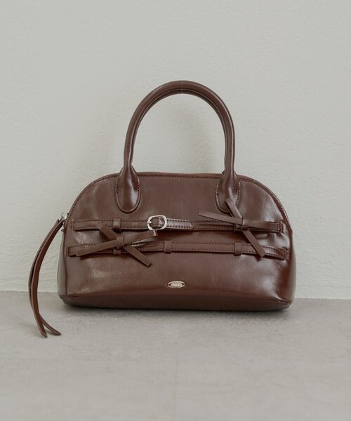 Chico（チコ）の「リボンベルトボストンバッグ（ボストンバッグ・レディース・ブラック/アイボリー/ブラウン/レッド・FREE）」の4枚目の写真