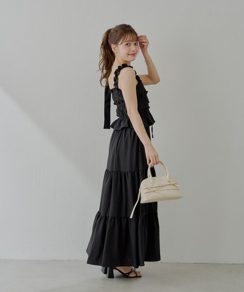 Chico（チコ）の「リボンベルトボストンバッグ（ボストンバッグ・レディース・ブラック/アイボリー/ブラウン/レッド・FREE）」の9枚目の写真