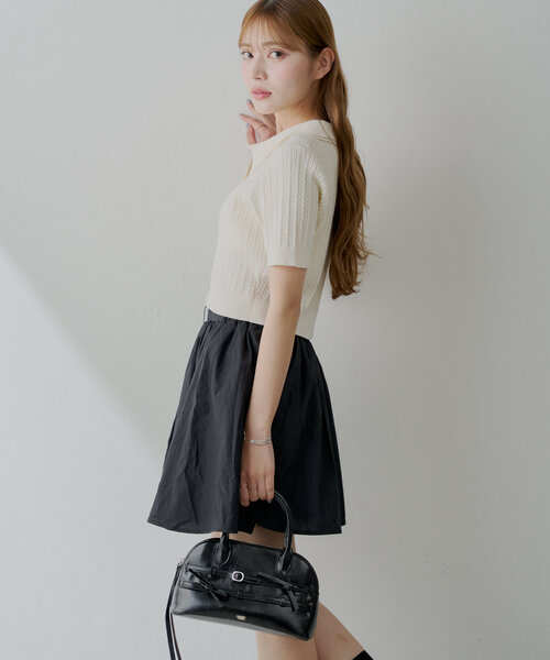 Chico（チコ）の「リボンベルトボストンバッグ（ボストンバッグ・レディース・ブラック/アイボリー/ブラウン/レッド・FREE）」の13枚目の写真