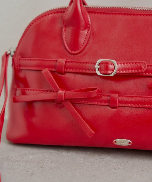 Chico（チコ）の「リボンベルトボストンバッグ（ボストンバッグ・レディース・ブラック/アイボリー/ブラウン/レッド・FREE）」の21枚目の写真