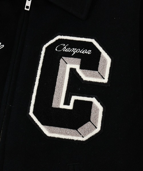 Champion（チャンピオン）の「【Champion/チャンピオン】メンズ メンズカジュアル アワードジャケット（その他アウター・メンズ・ネイビー/ダークグリーン/ブラック・LARGE/MEDIUM/X-LARGE）」の4枚目の写真