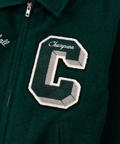 Champion（チャンピオン）の「【Champion/チャンピオン】メンズ メンズカジュアル アワードジャケット（その他アウター・メンズ・ネイビー/ダークグリーン/ブラック・LARGE/MEDIUM/X-LARGE）」の12枚目の写真