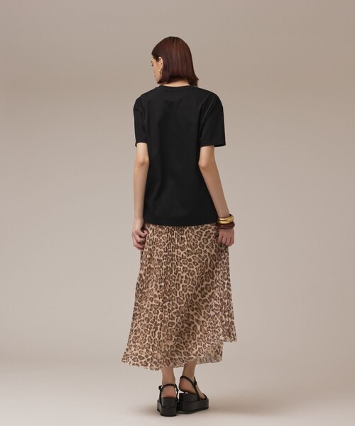 Diagram(ダイアグラム)の「ヒョウ柄ロングプリーツスカート(スカート・レディース・ベージュ・36)」の3枚目の写真