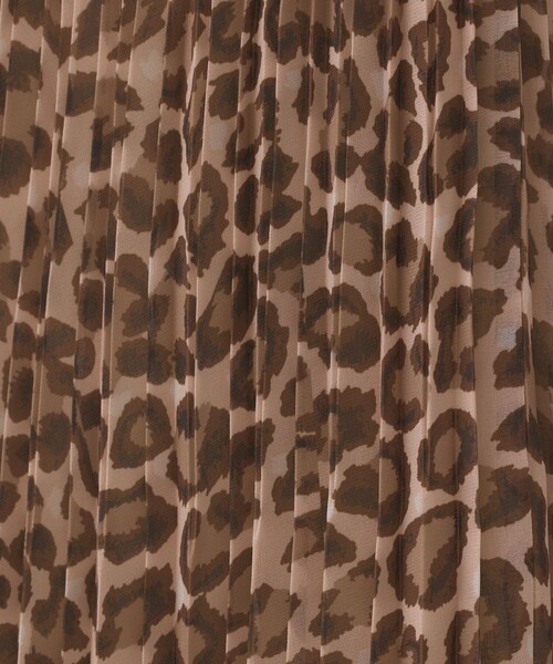 セール】ヒョウ柄ロングプリーツスカート（スカート）｜Diagram