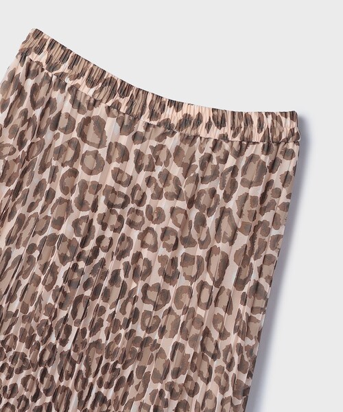 セール】ヒョウ柄ロングプリーツスカート（スカート）｜Diagram