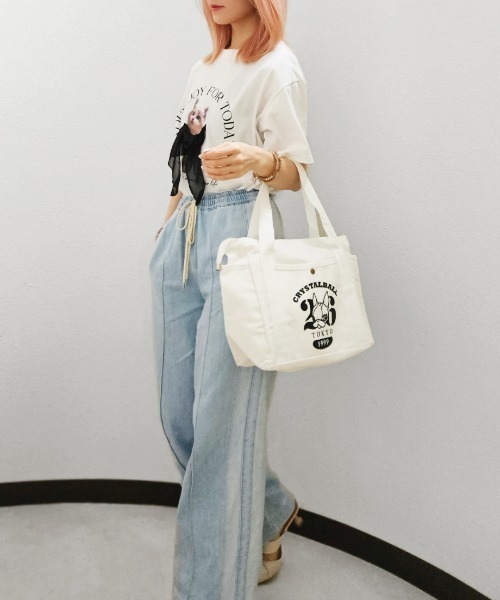 CRYSTAL BALL（クリスタルボール）の「フェルム（トートバッグ・レディース・ブラック/キャメル/ホワイト・FREE）」の13枚目の写真