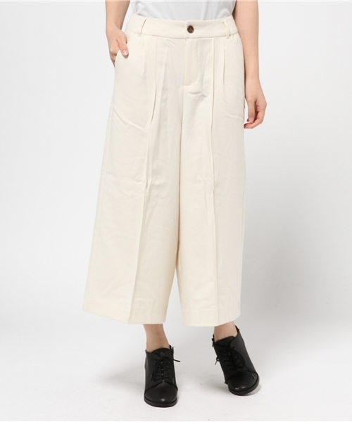 CIAOPANIC TYPY(チャオパニックティピー)の「起毛ストレッチタックワイドパンツ(その他パンツ・レディース・アイボリー/グレー/ネイビー・SMALL/MEDIUM)」の2枚目の写真