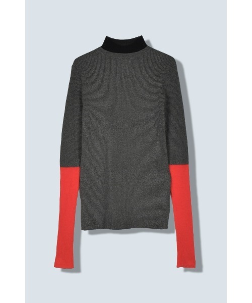 セール】SHEER LAYERED TURTLE KT（ニット/セーター）｜OMMO（オーエム