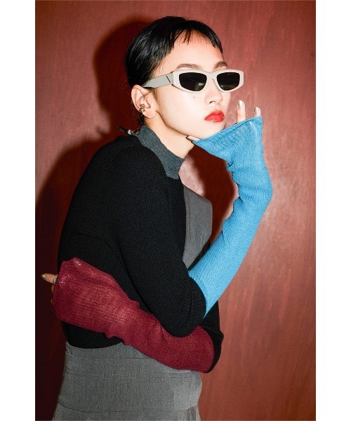 セール】SHEER LAYERED TURTLE KT（ニット/セーター）｜OMMO（オーエム