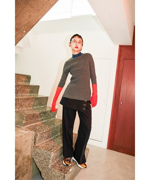 セール】SHEER LAYERED TURTLE KT（ニット/セーター）｜OMMO（オーエム