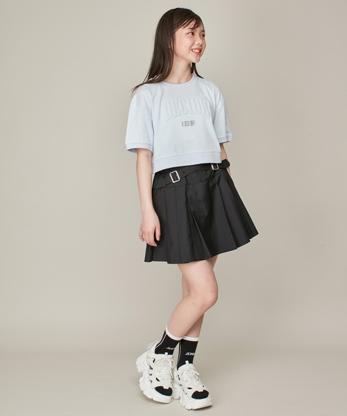 SISTER JENNI(SISTER JENNI)の「【ウエスト調整可】クロスベルトプリーツスカパン(スカート・キッズ・ブラック/ベージュ/グレー・160cm/150cm/140cm/130cm)」の5枚目の写真