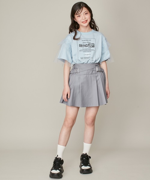 SISTER JENNI(SISTER JENNI)の「【ウエスト調整可】クロスベルトプリーツスカパン(スカート・キッズ・ブラック/ベージュ/グレー・160cm/150cm/140cm/130cm)」の13枚目の写真
