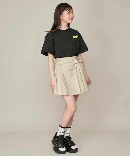 SISTER JENNI(SISTER JENNI)の「【ウエスト調整可】クロスベルトプリーツスカパン(スカート・キッズ・ブラック/ベージュ/グレー・160cm/150cm/140cm/130cm)」の16枚目の写真