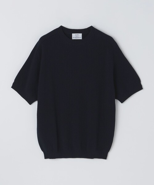 SHIPS(シップス)の「SHIPS: 奥山メリヤス ニット Tシャツ(Tシャツ/カットソー・メンズ・ライトグレー/キャメル/ネイビー・SMALL/MEDIUM/LARGE)」の14枚目の写真