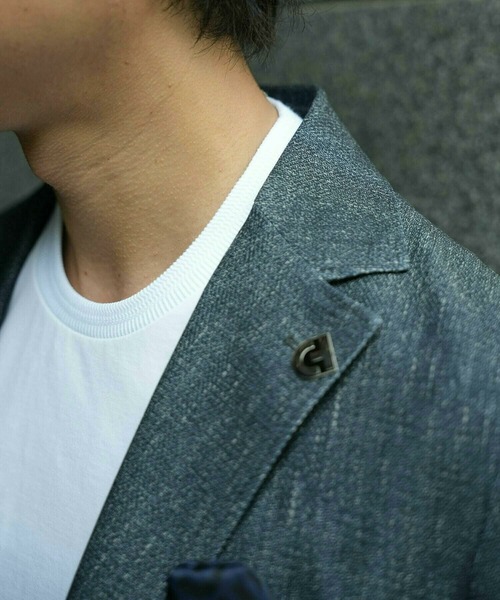 MEN'S BIGI(メンズビギ)の「【ACTIVE TAILOR/アクティブテイラー】シルケットスムースクルーネックTシャツ<接触冷感 / UVカット>(Tシャツ/カットソー・メンズ・グレー/ブラック/ホワイト/ネイビー・02/03/04/01)」の22枚目の写真