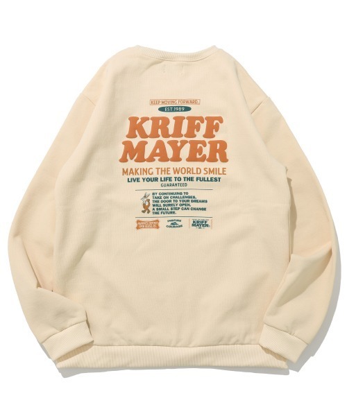 KRIFF MAYER Kid's Collection(クリフメイヤーキッズコレクション)の「【伸縮性・あたたかい】裏起毛クルー(クリフラビット)(スウェット・キッズ・レッド/ブラウン/ナチュラル/チャコール/カラフル・140/160/150/130/120/170)」の9枚目の写真