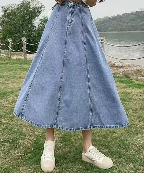 REBALANCE（リバランス）の「デニムスカート（スカート・レディース・A/B・MEDIUM/LARGE/X-LARGE）」の5枚目の写真