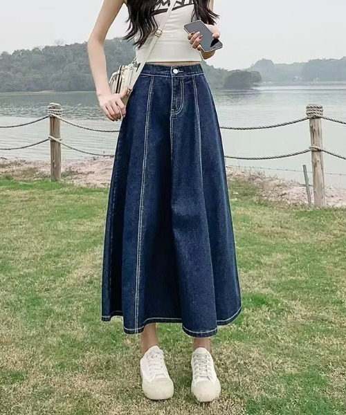 REBALANCE（リバランス）の「デニムスカート（スカート・レディース・A/B・MEDIUM/LARGE/X-LARGE）」の9枚目の写真