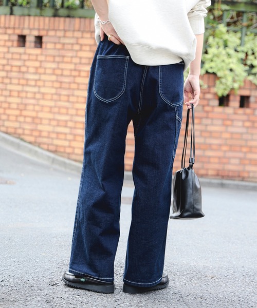 【専用】GRAMICCI × LEE 別注 デニムペインタークロップドパンツ M GRAMICCI×LEE ペインター クロップドパンツ