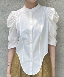 Ameri | GATHER SLEEVE ROUND BLOUSE(シャツ/ブラウス)