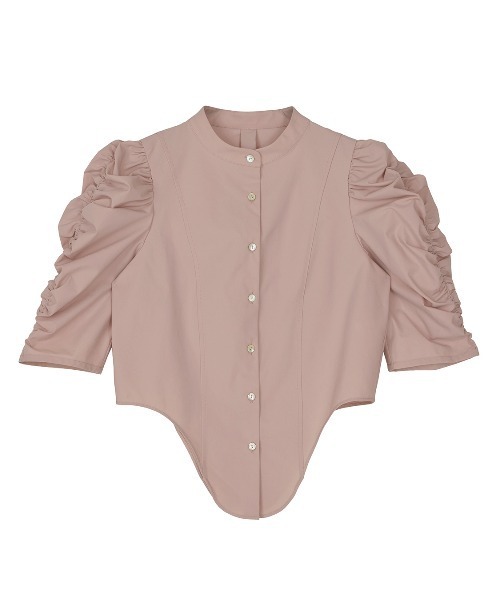GATHER SLEEVE ROUND BLOUSE（シャツ/ブラウス）｜Ameri（アメリ