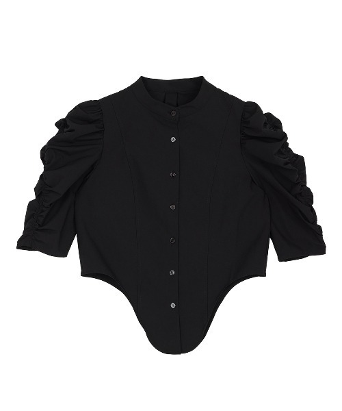 GATHER SLEEVE ROUND BLOUSE（シャツ/ブラウス）｜Ameri（アメリ