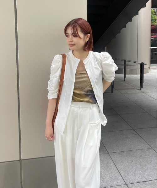 A15853 美品 エヴリディアイライク Gather Sleeve ブラウス A15853 美品 エヴリディアイライク Gather Sleeve ブラウス