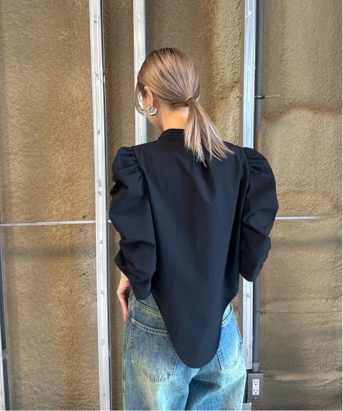GATHER SLEEVE ROUND BLOUSE（シャツ/ブラウス）｜Ameri（アメリ