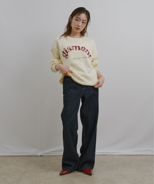 palm RICHE（ポームリシュ）の「前後2way 刺繍ロゴニット（ニット/セーター・レディース・イエロー/ブラック/オフホワイト・M）」の16枚目の写真