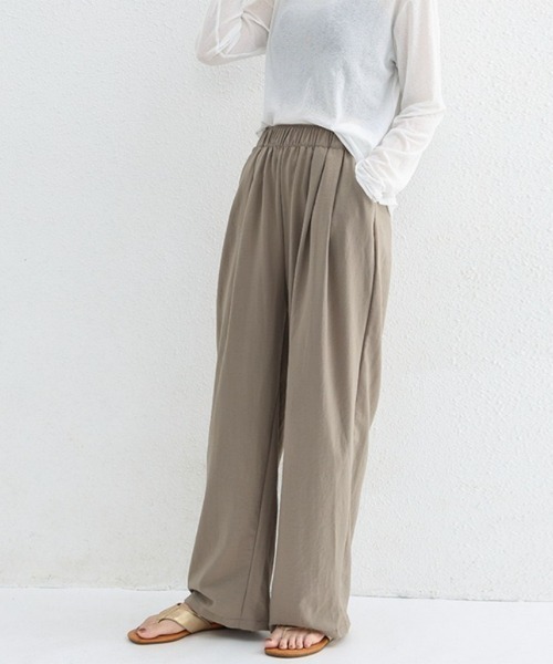 Beststore(ベストストア)の「ワイドパンツ ハイウエスト スラックス(その他パンツ・レディース・ライトベージュ/ブラック/グレー/モカ・L/M)」の6枚目の写真