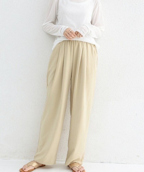 Beststore(ベストストア)の「ワイドパンツ ハイウエスト スラックス(その他パンツ・レディース・ライトベージュ/ブラック/グレー/モカ・L/M)」の11枚目の写真